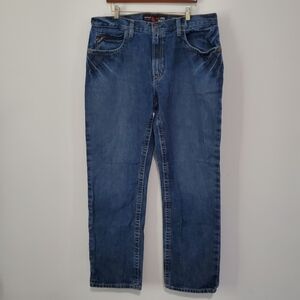 Ariat Mens FR M3 Loose Straight Denim Jeans Size 38/34 like new condition